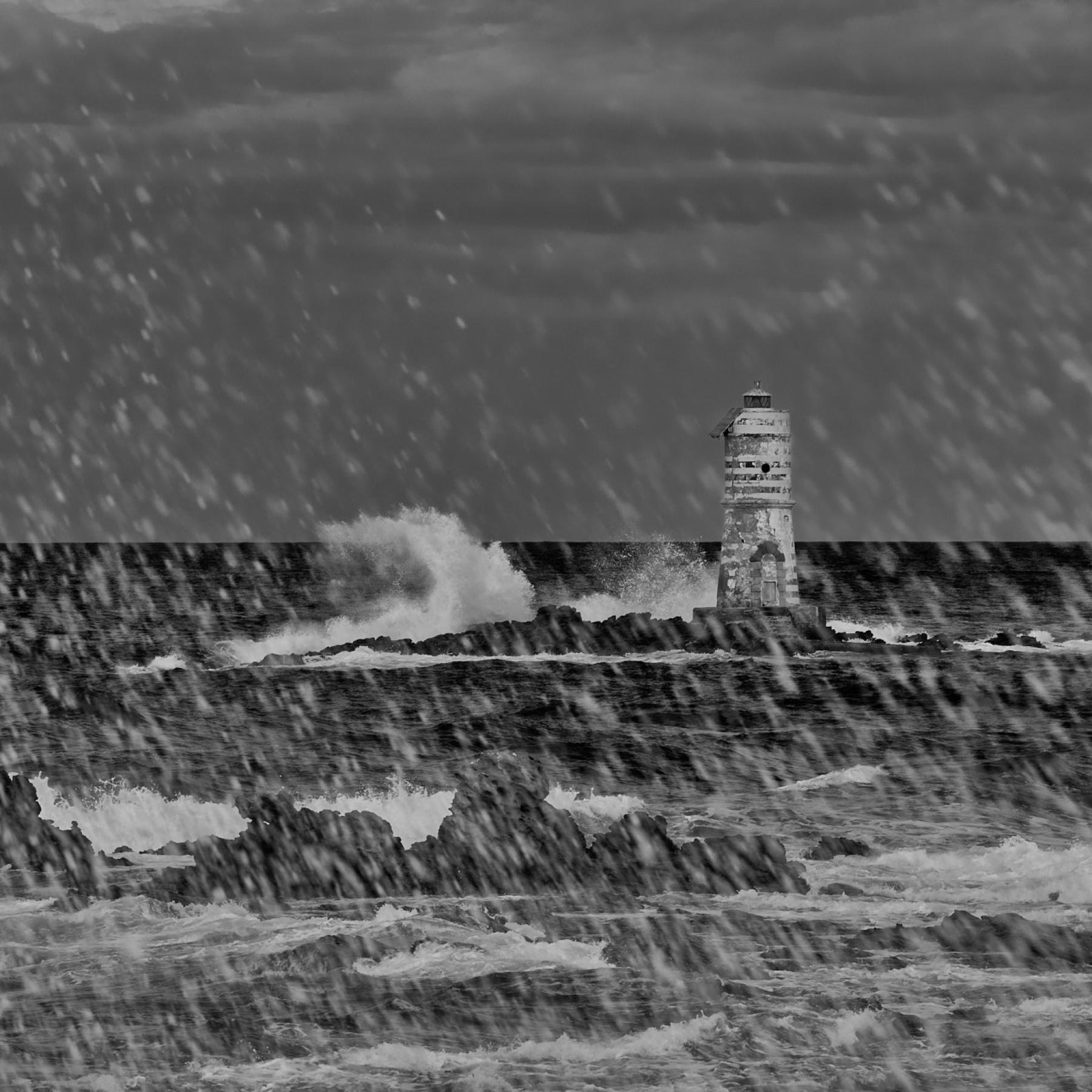 This is the lighthouse known as Mangiabarche - Calasetta
