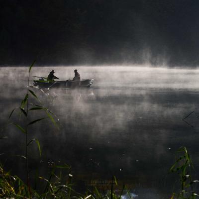 Fishermen. They are out in the morning.