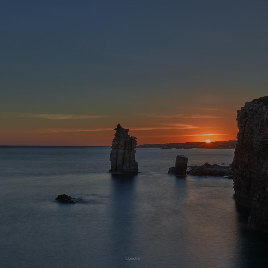 Sardinia, Italy, at sunset.
