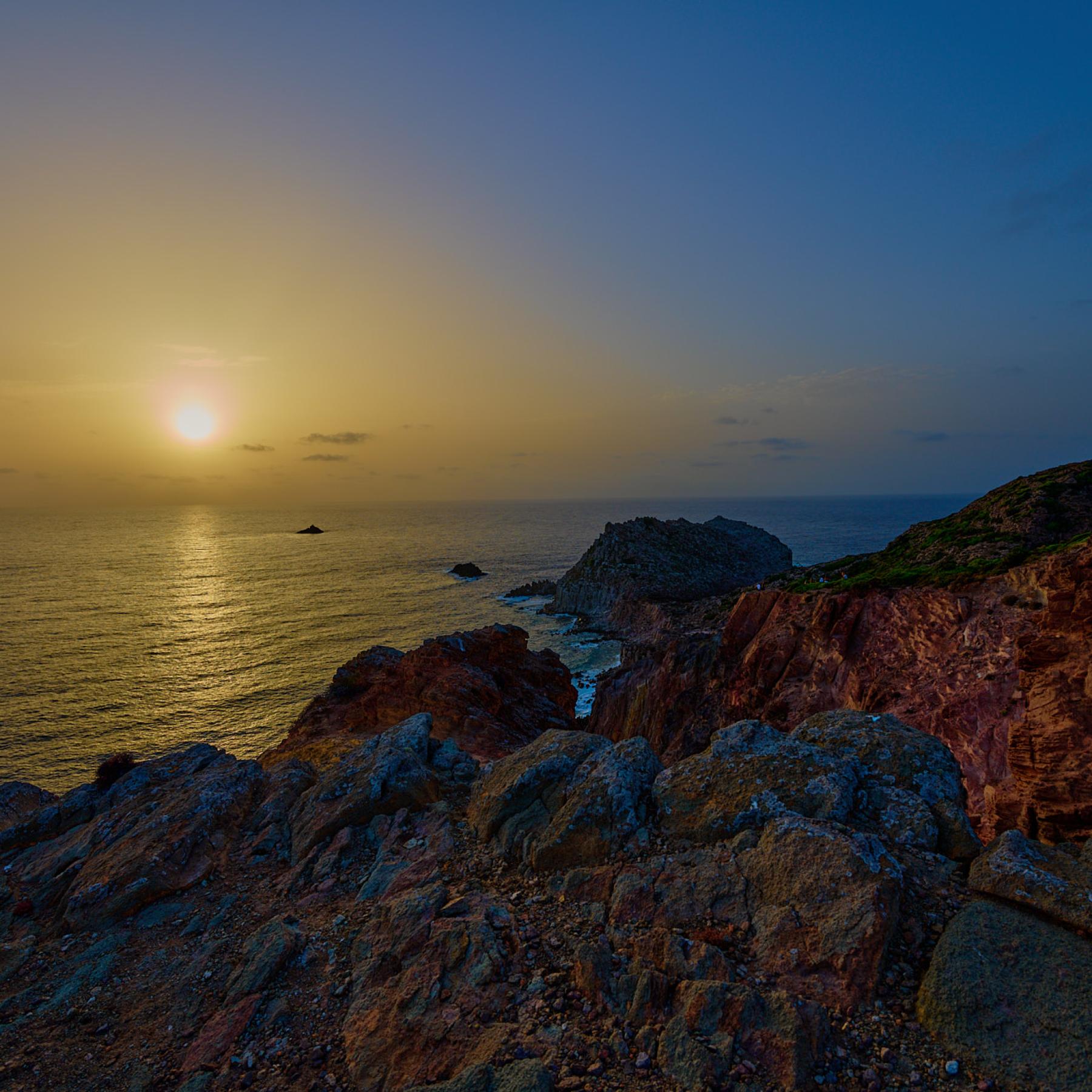 Sunset at Capo Sandalo, Sardinia, is a sight to behold.